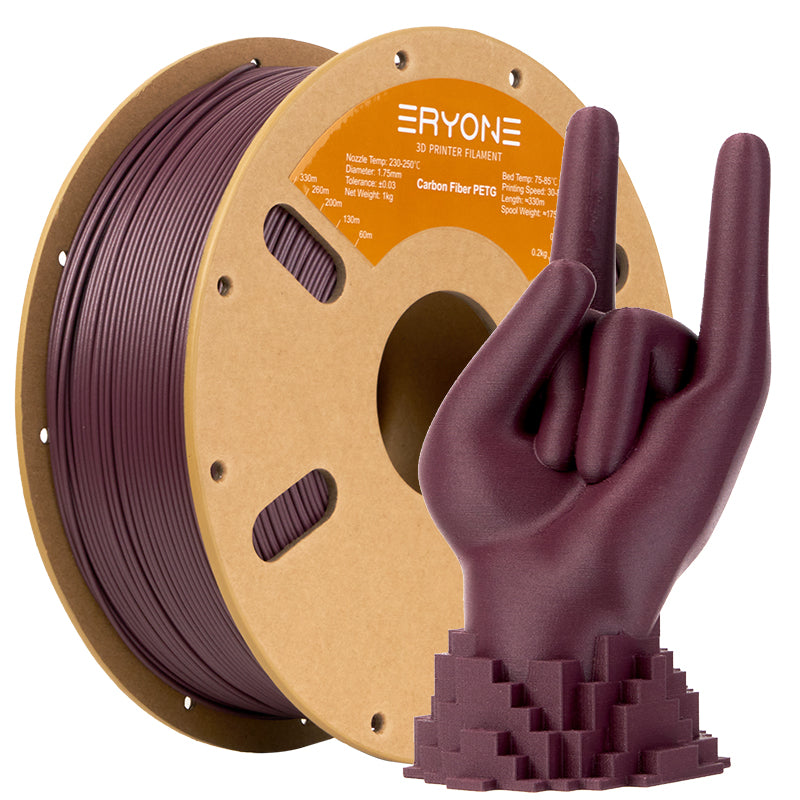 ERYONE PETG Filament, 1.75mm ±0.03mm Filament for 3D Printer, 1KG(2.2LBS)/ Spool