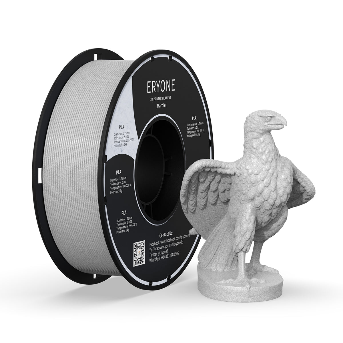 Prusament PLA Marble Grey : un filament marbré !