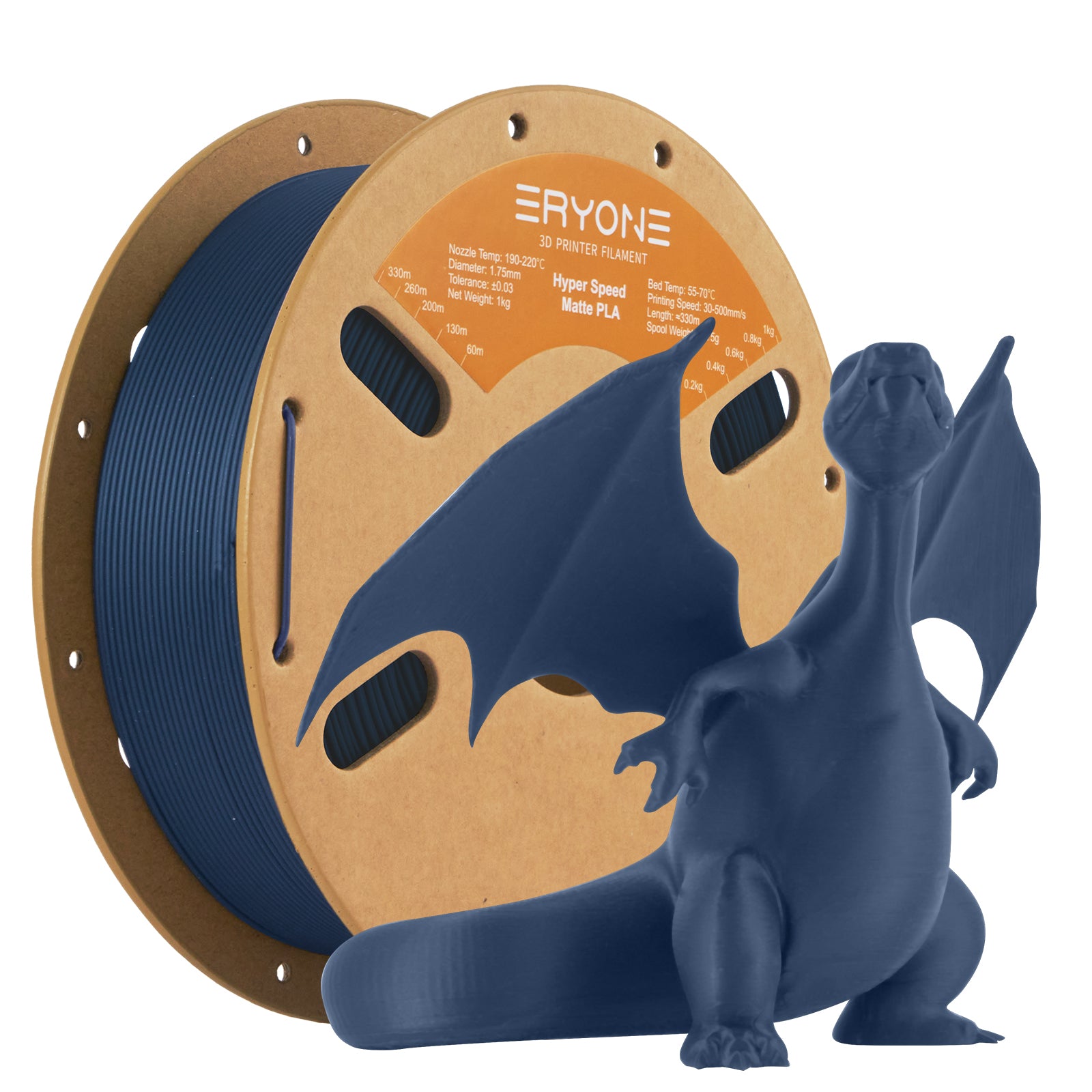 Bundle Sale- ERYONE Matte PLA 3D Filament 1kg +FREE SHIPPING(MOQ:5 rolls,mixable )
