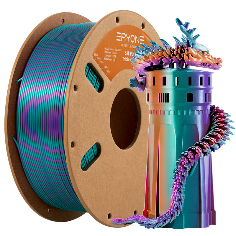 AMOLEN 3D Printer Filament Bundle, PLA Filament 1.75mm, Dual Color  Filament, Silk Red Gold, Silk Red Green, Silk Red Blue, Silk Blue Green, 3D