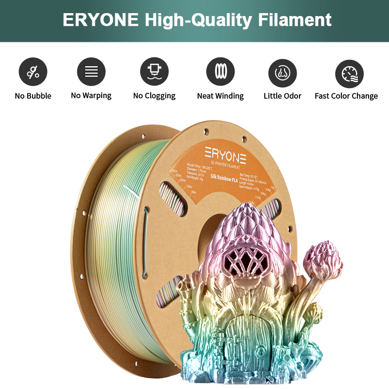 PLA Classical Rainbow Filament - 1.75mm±0.03mm (1kg)