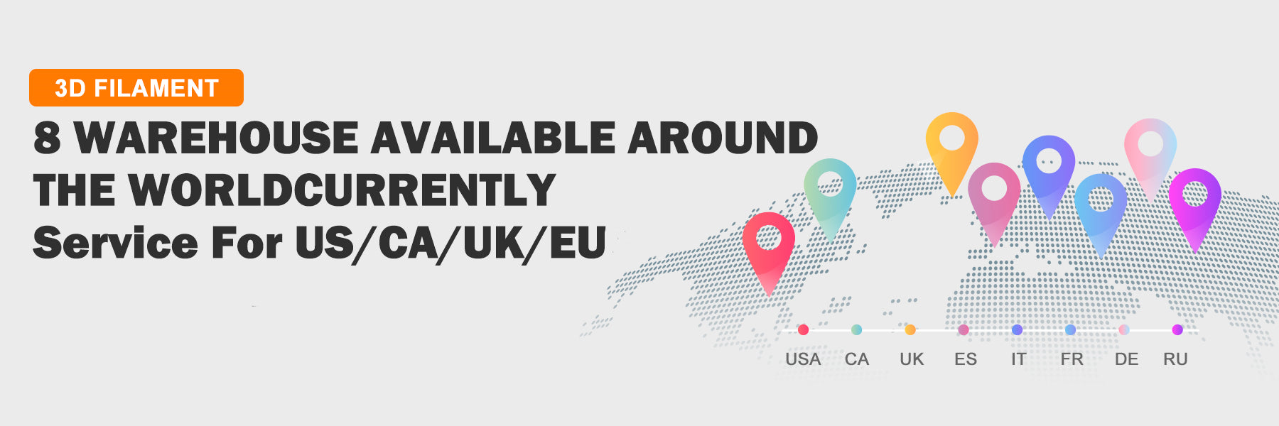 8 warehouses available around the world currently