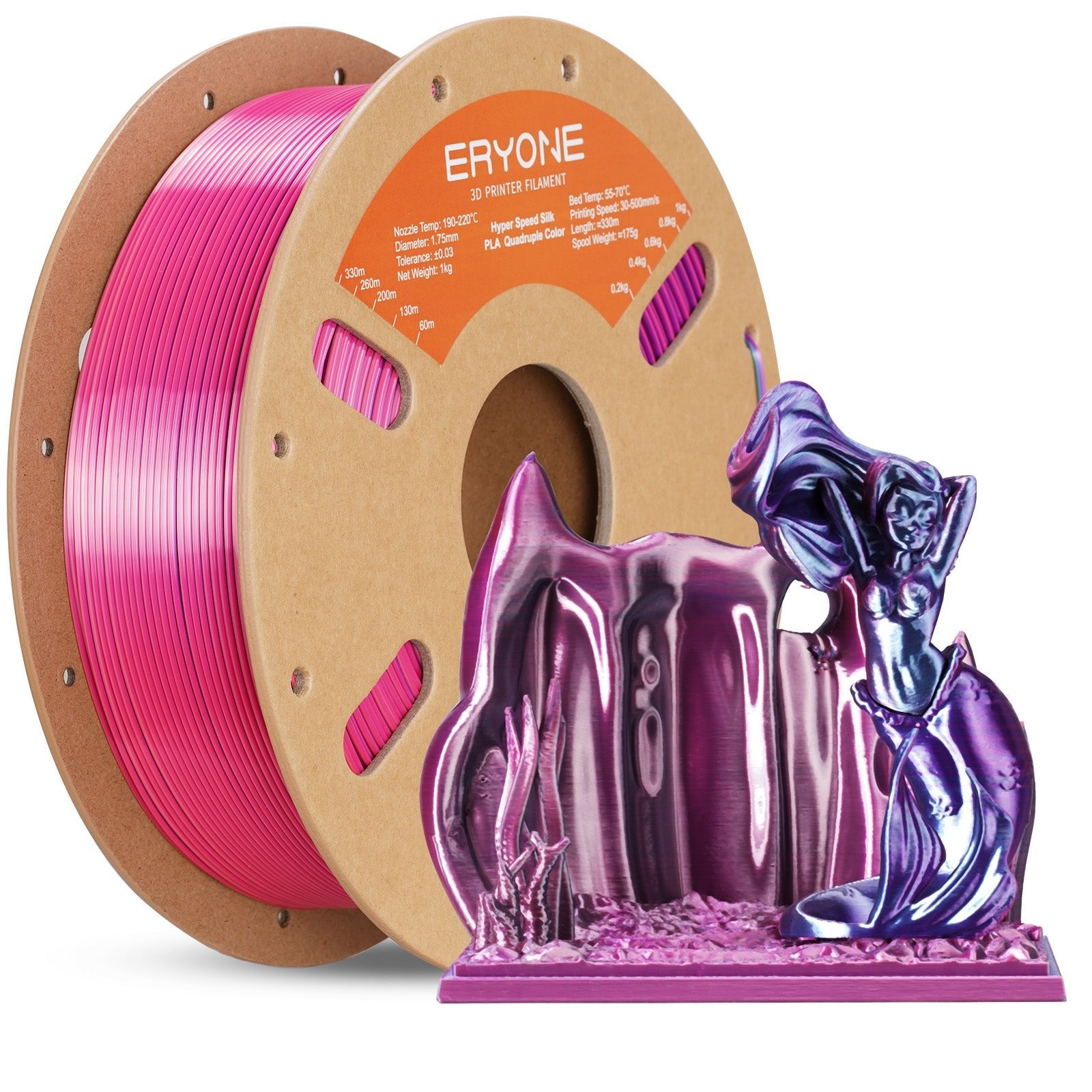 (Bundle Sale) PLA Silk High-Speed Quadruple Filament,1kg (MOQ:10 Rolls ...