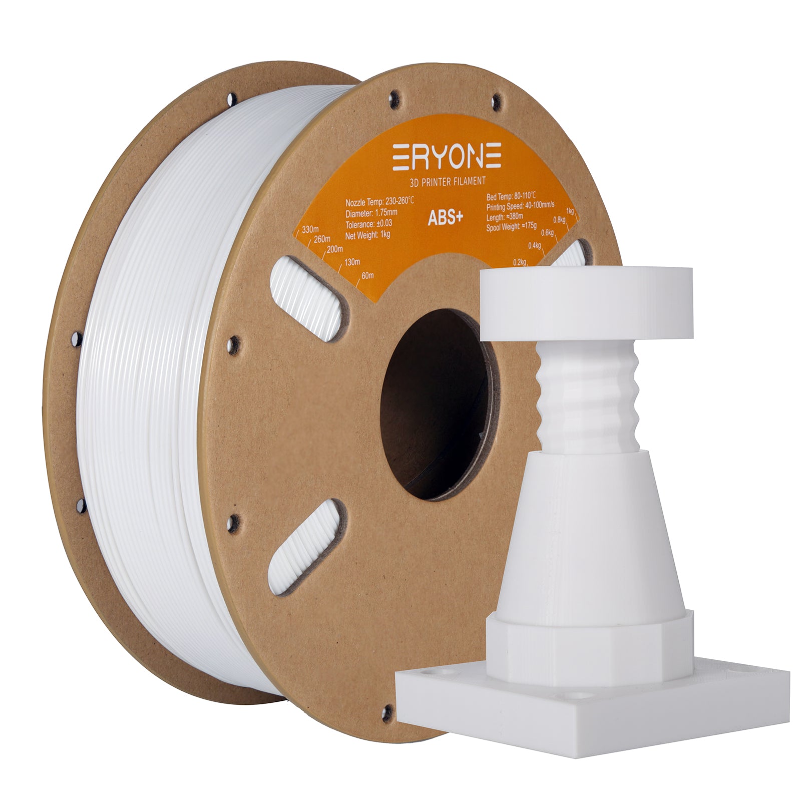 ERYONE ABS(+) 3D Printer Filament, Dimensional Accuracy +/- 0.05 Mm 1kg (2.2LBS)/Spool, 1.75mm