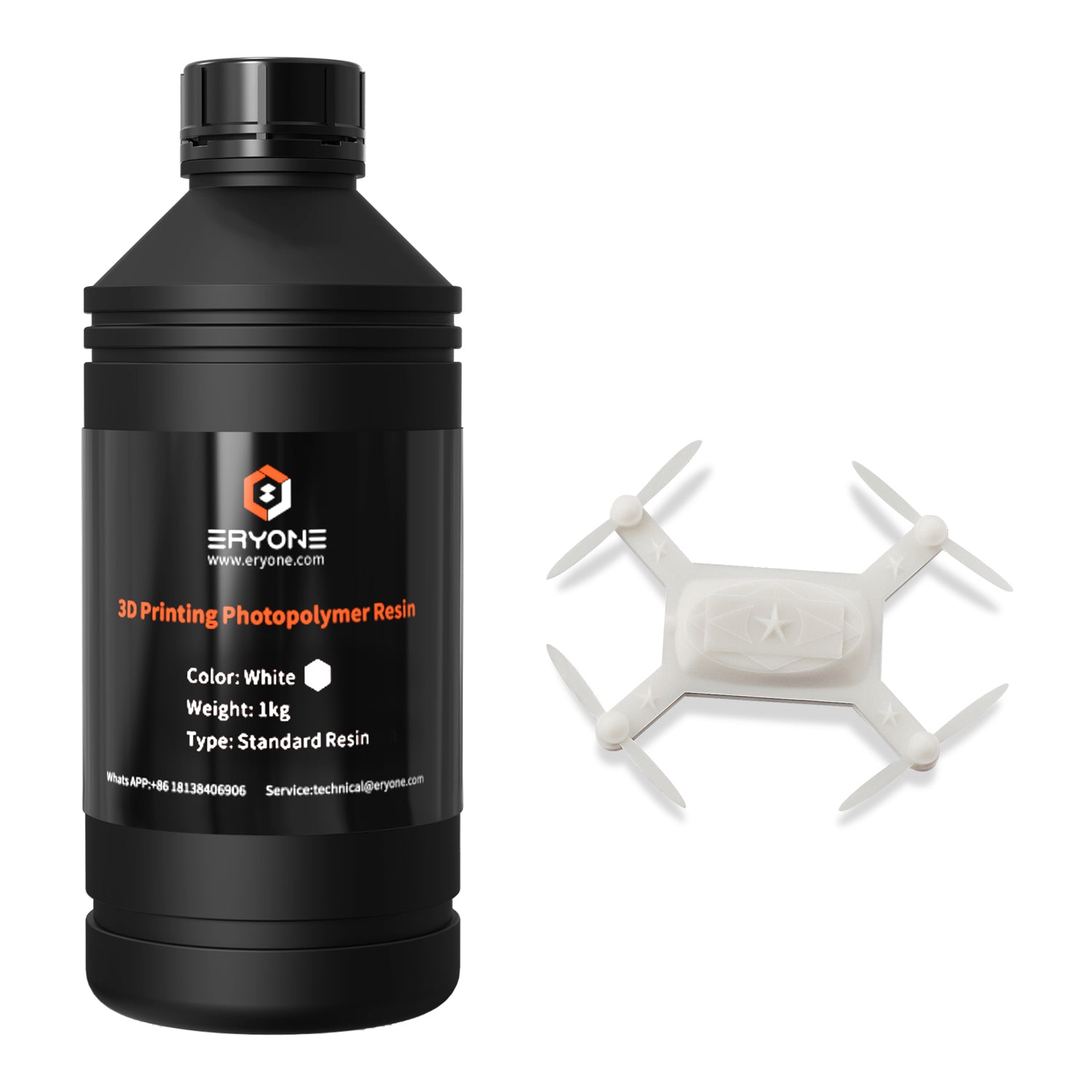 ERYONE Super Low Odor 3D Printer Photopolymer Resin 1kG - eryone3d