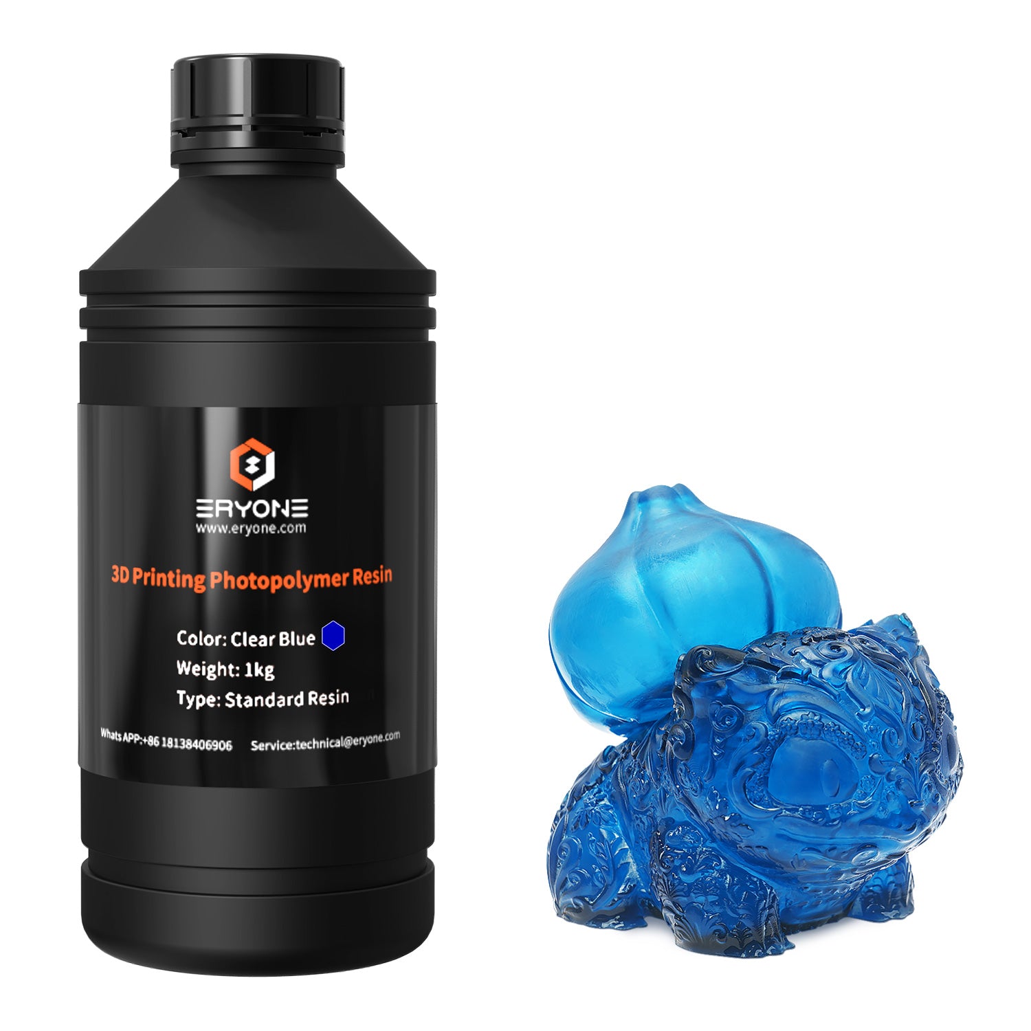 ERYONE Super Low Odor 3D Printer Photopolymer Resin 1kG