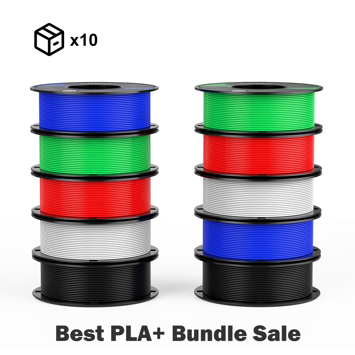 10 pcs filaments as a bundle PLA plus – SUPPLY3D