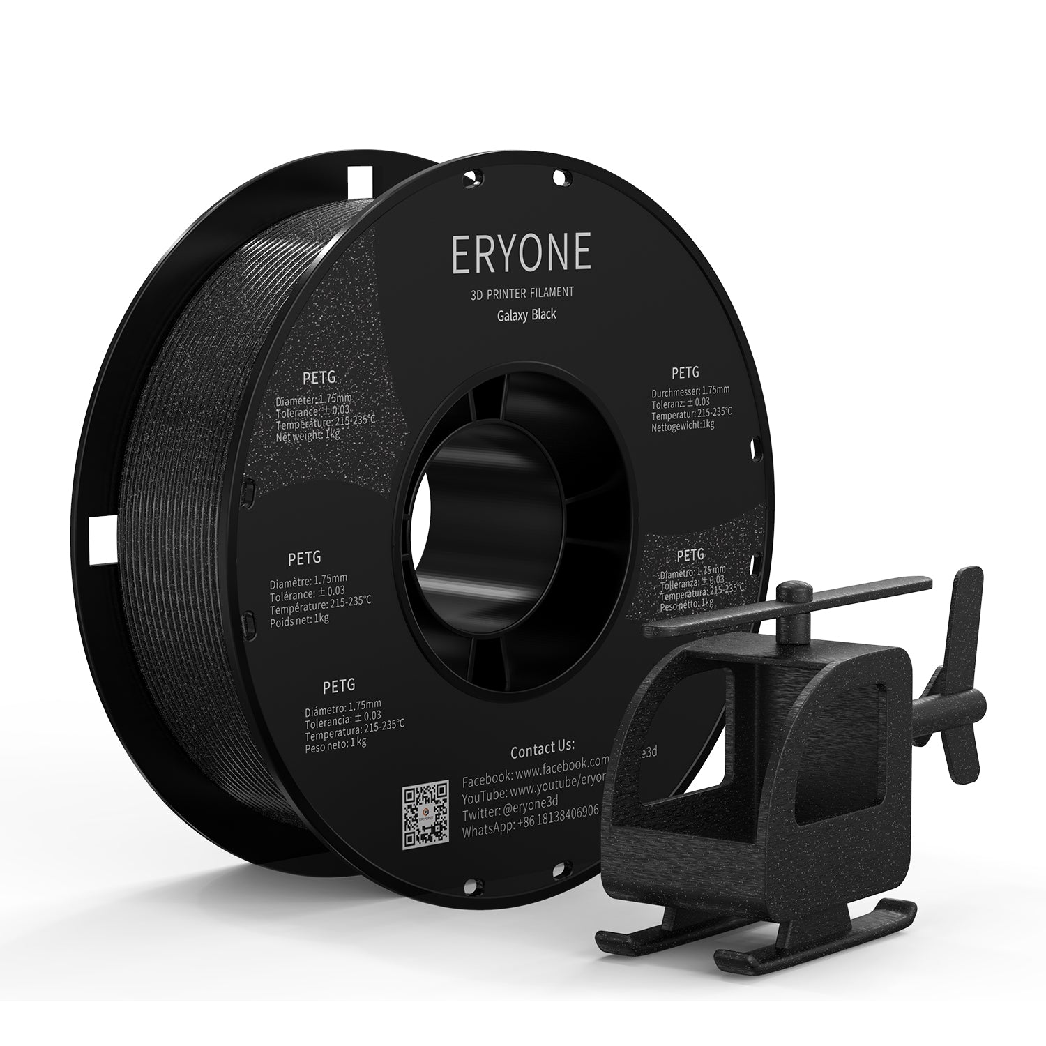 ERYONE Galaxy PETG Filament, 1.75mm ±0.03mm Filament for 3D Printer, 1KG(2.2LBS)/ Spool - eryone3d