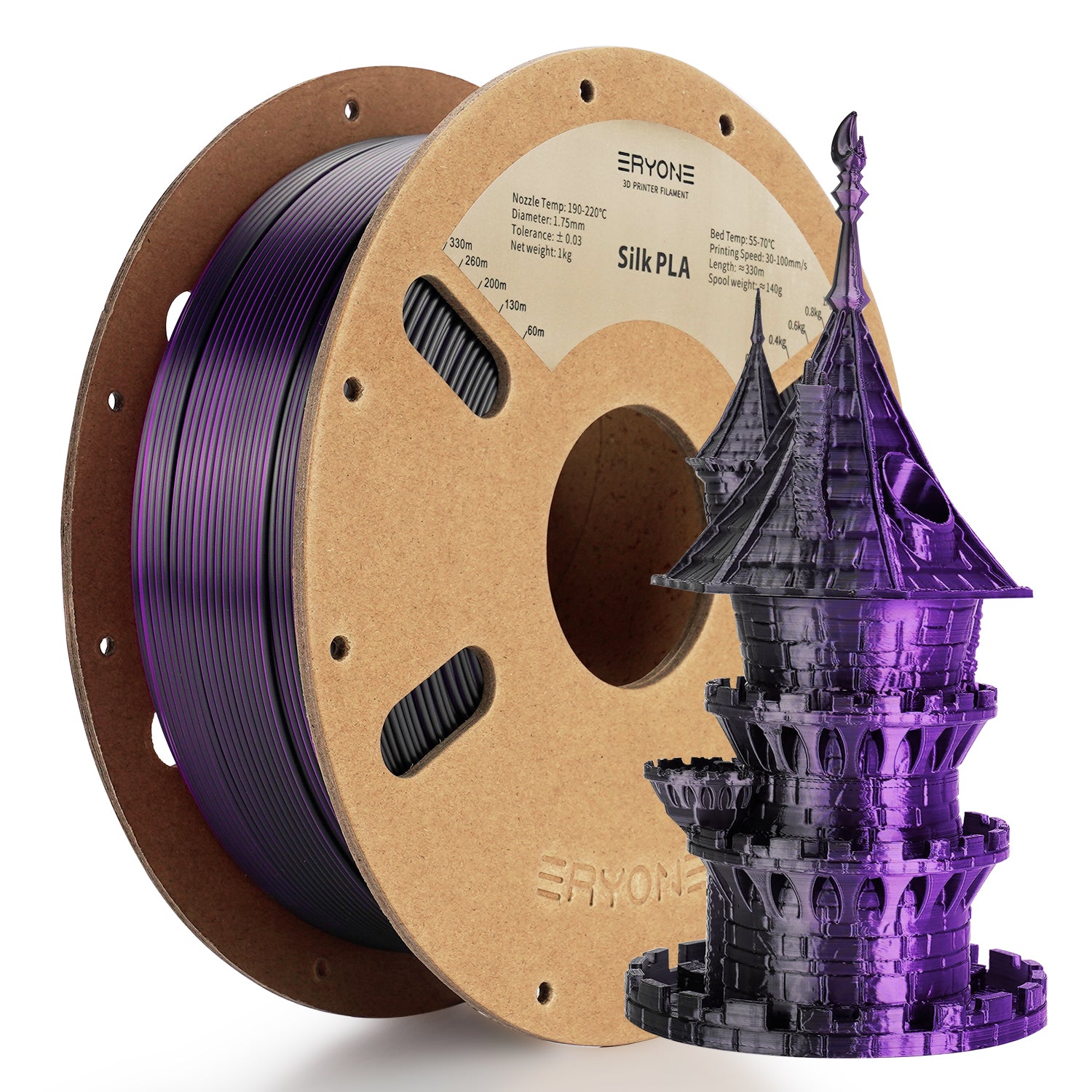 Eryone Pla High end Silk 3d Printer Filament 3d Printing - Temu