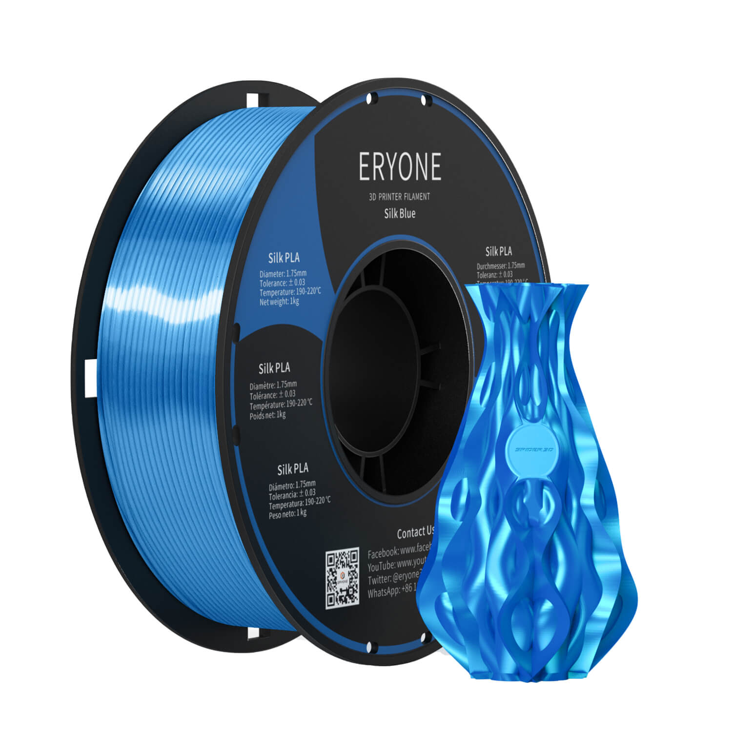(CA only)Pre-sale- ERYONE All Series PLA 3D Filament 1kg +FREE SHIPPING(MOQ:20 rolls,can mix color)